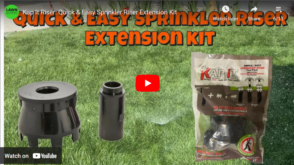 KAP-IT Riser: Quick & Easy Sprinkler Riser Extension Kit thumbnail